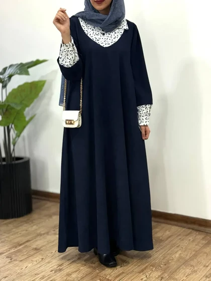پیراهن مانتویی پاییزه نورین