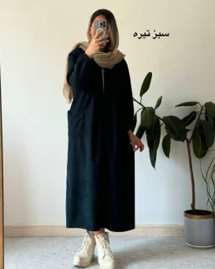 پیراهن مانتویی پاییزه تلما