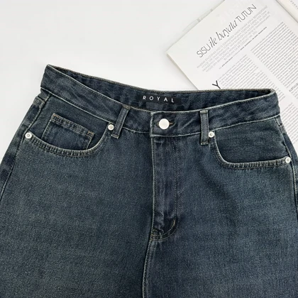 شلوار جین نیم بگ 1007288