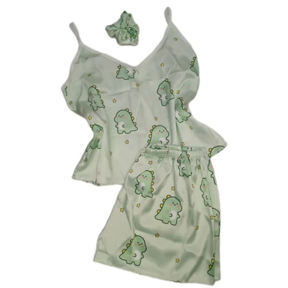 ست تاپ و شلوارک 3 تکه دایناسوری