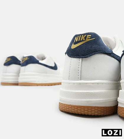 کفش کتانی مردانه و زنانه سفید سرمه ای نایک NIKE AIR FORCE مدل 4760