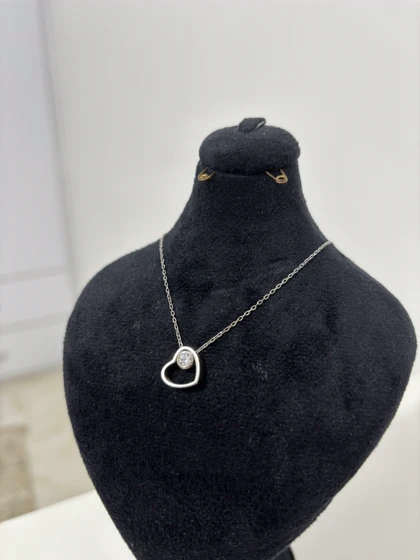 گردنبند نقره قلبی زنانه 993