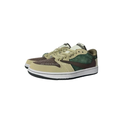 کتانی نایک ایر جردن 1 تراویس اسکات گرین Nike Air Jordan 1 Low Travis Scott