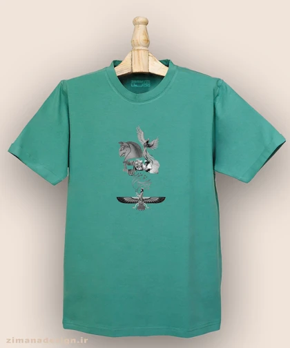 تیشرت مردانه و زنانه اصیل ایرانی طرح چو ایران نباشد تن من مباد کد 997