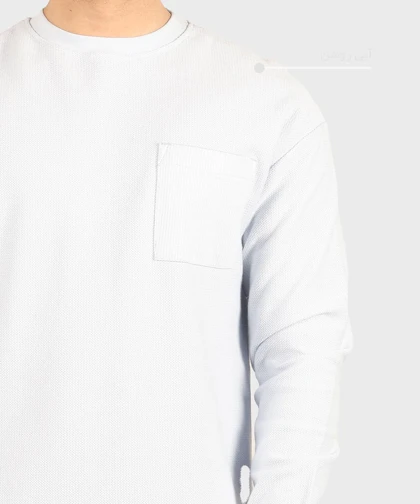 تیشرت آستین بلند مردانه بافت ریز 5294