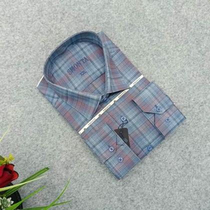 پیراهن چهارخونه مردانه قواره ازاد ( قواره کلاسیک )