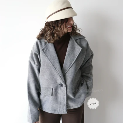 کت پشمی مدل هات چاکلت