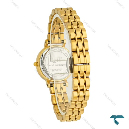 ساعت زنانه DW مینی طلایی ایندکس نگین DW-5998-24-L