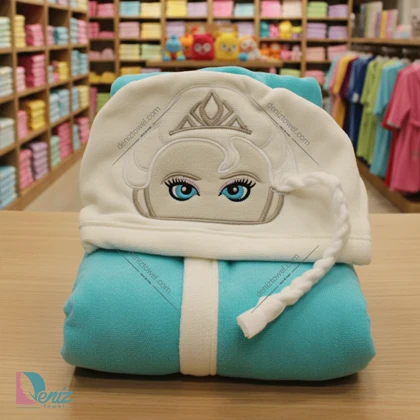 حوله کودک طرح السا مو بلند آبی