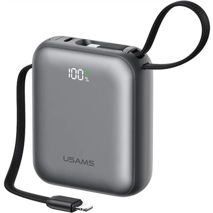 پاور بانک یوسامز USAMS مدل CD258 ظرفیت 10000 میلی آمپر 20 وات