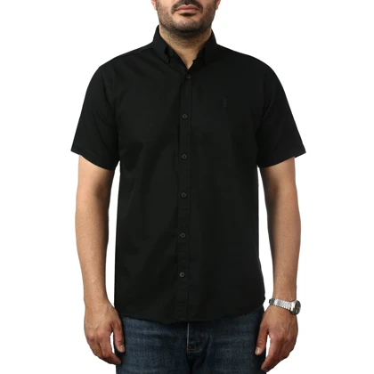 پیراهن آستین کوتاه ساده مردانه مدل 6112949