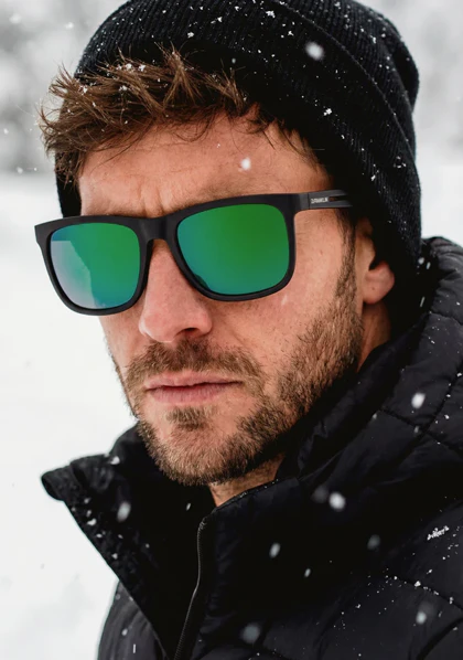 عینک آفتابی دی فرانکلین مدل D.franklin Rift Matte Black / Green Revo