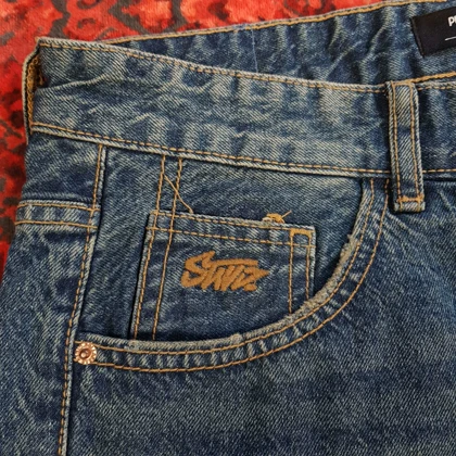 شلوار جین بگ استایل مردانه pull & bear کد 329 سایز 43 خارجی