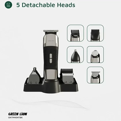 ست ماشین اصلاح شارژی 5 کاره گرین لاین GREEN LION مدل GL-TM40