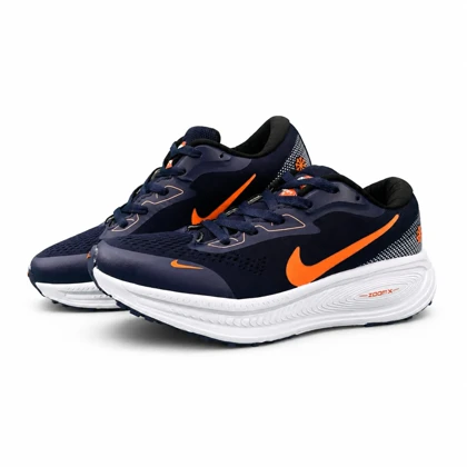 کفش کتانی مردانه مدل رانینگ نایکی زوم ایکس سرمه ای نارنجی NIKE ZOOM X