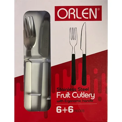 ست چاقو و چنگال میوه‌خوری 12 پارچه اورلن ORLEN