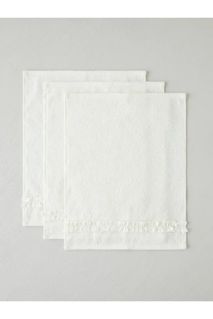 حوله دستی 3 عددی English Home مدل Soft Ruffle پنبه