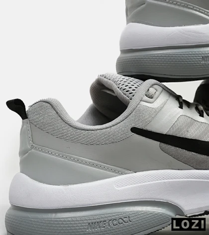 کفش کتانی بزرگ پا طوسی مشکی NIKE zoom