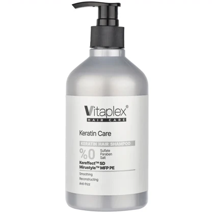 شامپو مو ویتاپلکس مدل KC01 مناسب موی کراتین شده 500ml ضد موخوره