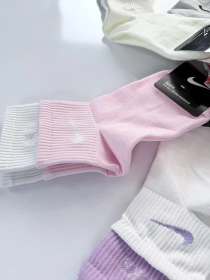 جوراب نیم ساق نخ پنبه دوکش نایک Nike