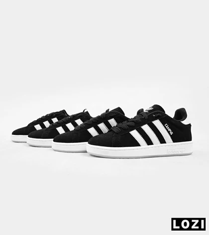کفش کتانی مردانه مشکی ADIDAS Campus