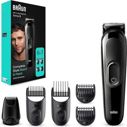 ماشین اصلاح شارژی براون Braun مدل MGK3410 شش کاره