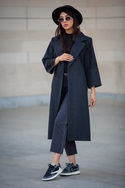 پالتو فوتر بلند یقه E ( پاییزه و زمستانه)