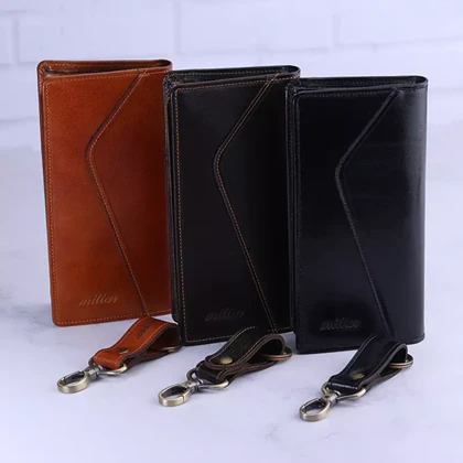 ست کیف کتی و جاکلیدی چرم میلیون 1200