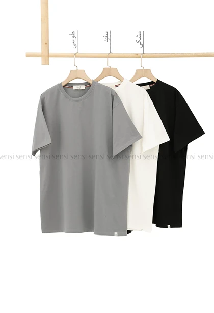 تیشرت لانگ پنبه رنگی کد1005339