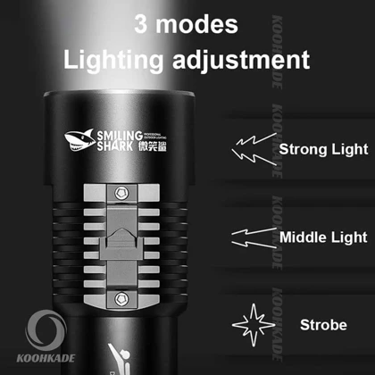 چراغ قوه غواصی SMILING SHARK کد SD-Q35