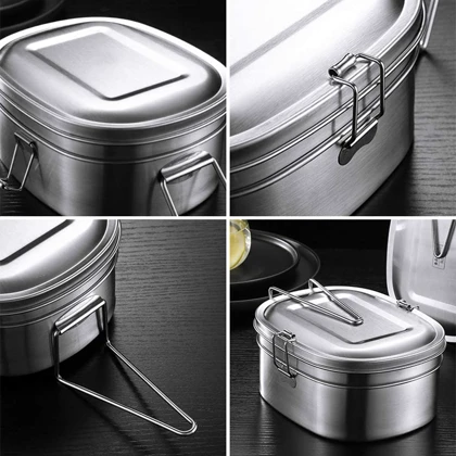 ظرف غذا داخل استیل سایز متوسط