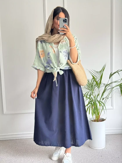 شومیز گره‌ای گندم