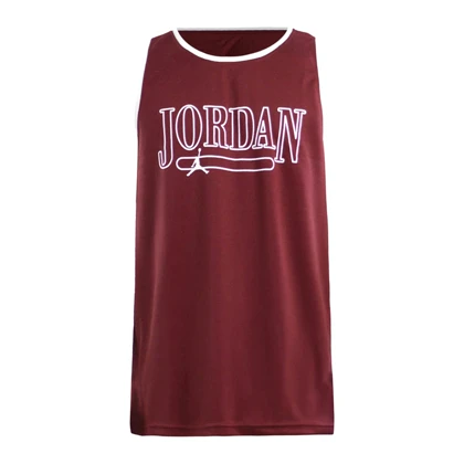 ست رکابی و شلوارک بسکتبالی ورزشی مردانه جردن مدل PY-JDI-4L1158 زرشکی