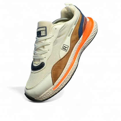 کتانی مردانه ریبوک نیویورک سفید نارنجی قهوه ای