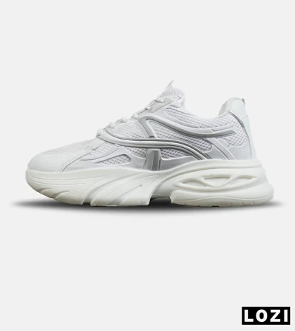 کفش کتانی مردانه و زنانه سفید BALENCIAGA runner sneaker مدل 7897