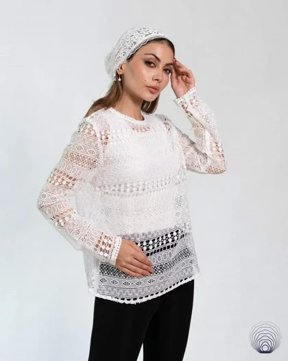 شومیز دانتل مجلسی زنانه