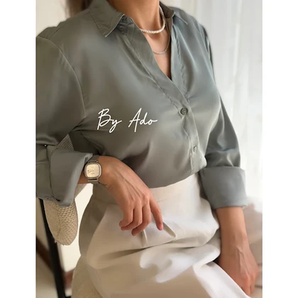شومیز سیلک ساتن B 0405