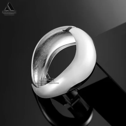 دستبند پهن آینه‌ای Silver Bracelet 04