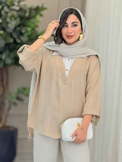 مانتو لمه ترکیبی یاسمن