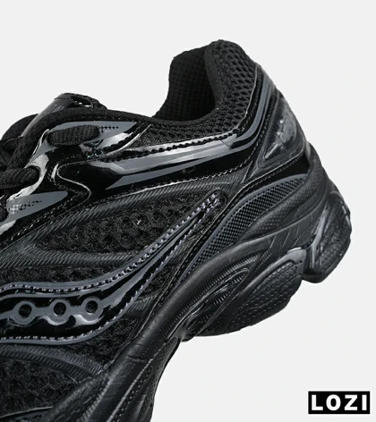 کفش کتانی مردانه و زنانه مشکی Saucony pro grid omni 9 مدل 8645