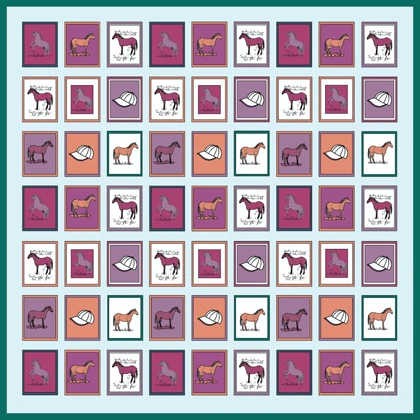 روسری ابریشم توییل هورس