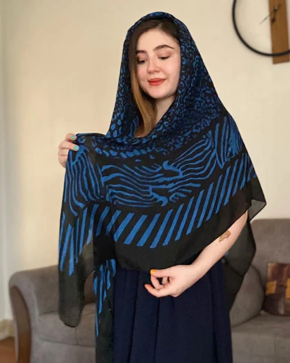 روسری یالق طرح پلنگی