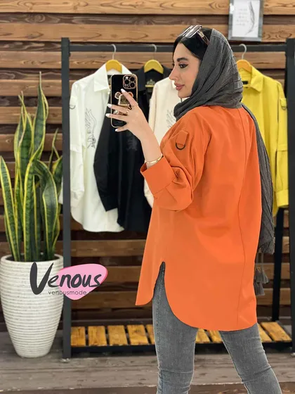 مانتو الیزه طرح دار