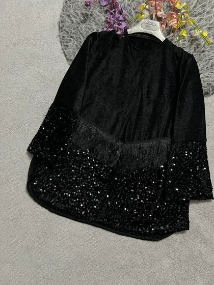 کت مخمل پولکی