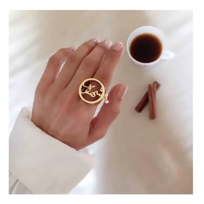 انگشتر نقره طراحی اسم شهره
