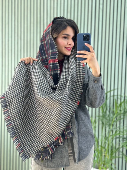 شال موهردار دورو