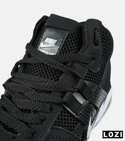 کفش کتانی ساق‌دار مردانه و زنانه مشکی سفید Nike cushlon مدل 7608