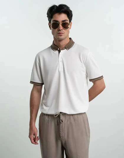 یکرو کشبافت قهوه ای