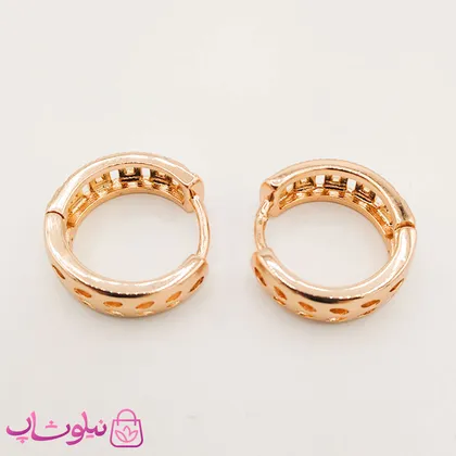گوشواره زنانه حلقه‌ای پهن ژوپینگ