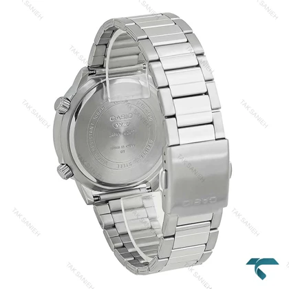 ساعت کاسیو MTP-130 مردانه سیلور صفحه سفید Casio-7934-G